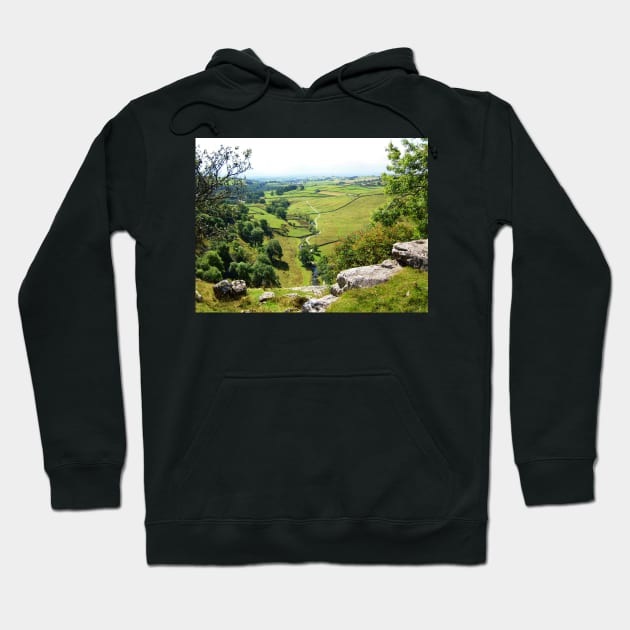 View From The Top Of Malham Cove #1 Hoodie by acespace